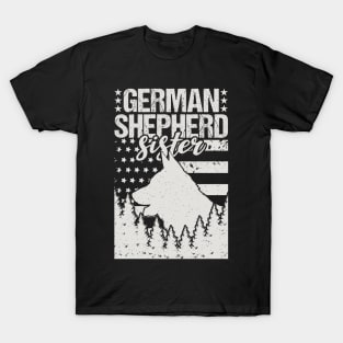 German Shepherd Sister Birthday Gift T-Shirt